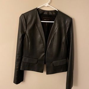 BCBGMaxAzria Faux Leather Blazer